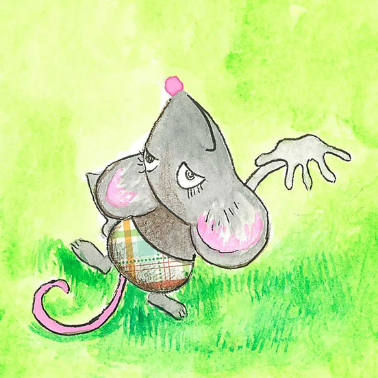 Mouse illustration for a children's book