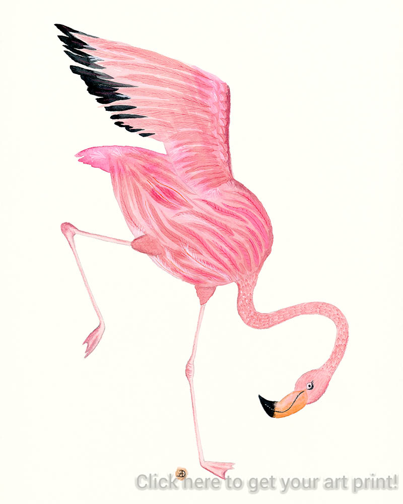 Ginkgo - a cute flamingo who likes to dance, a children's story